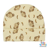 Baby Regular Cap Monkey & Cloud Monkey Print | Little Darling
